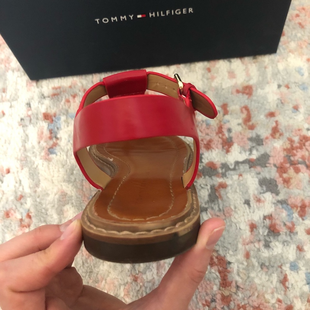 Tommy Hilfiger Burke Red Sandals - Picture 3 of 15
